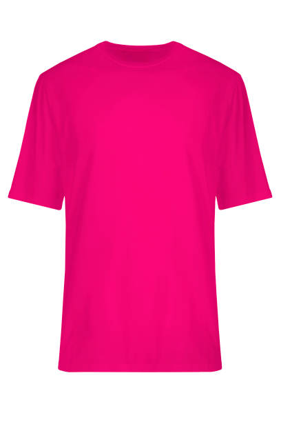 istock pink t-shirt, front view, clothes 1163849406