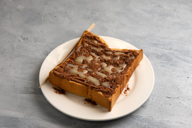 istock Grilled bread with milo and condensed milk 1163849657