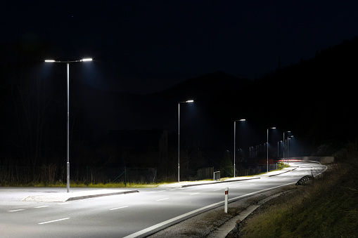 transportation, night, illumination, road
