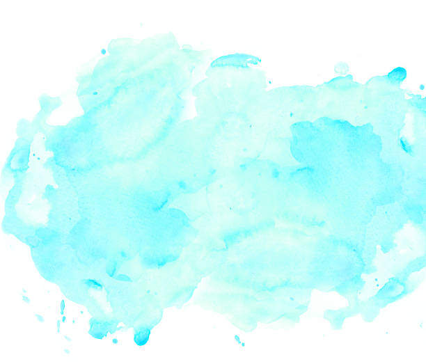 istock Abstract blue watercolor spot on white background 1163856379