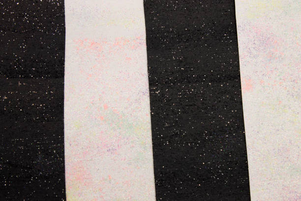 istock Black and White striped background with pastel pigments 1163860833