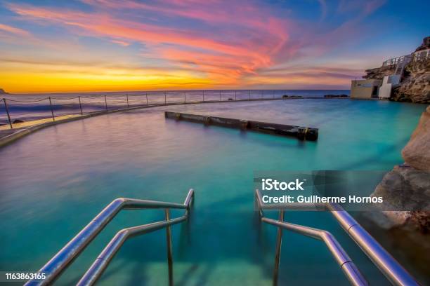 Bronte Pool Sign Bronte Pool Railing Stock Photo - Download Image Now - Bronte Beach ...