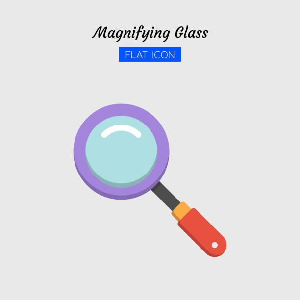istock color flat icon symbol, magnifying glass tool, magnification, search, zoom, Isolated vector design 1163867681