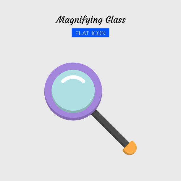 istock color flat icon symbol, magnifying glass tool, magnification, search, zoom, Isolated vector design 1163867683
