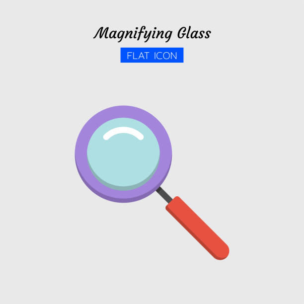 istock color flat icon symbol, magnifying glass tool, magnification, search, zoom, Isolated vector design 1163867690
