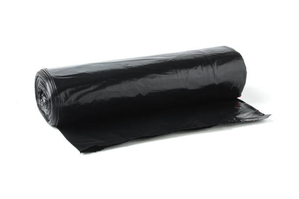 istock Roll of black plastic bags 1163868887