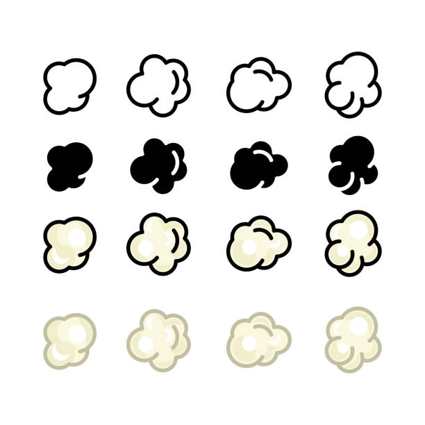 ilustraciones, imágenes clip art, dibujos animados e iconos de stock de icono de palomitas de maíz, ilustración de línea vectorial - popcorn