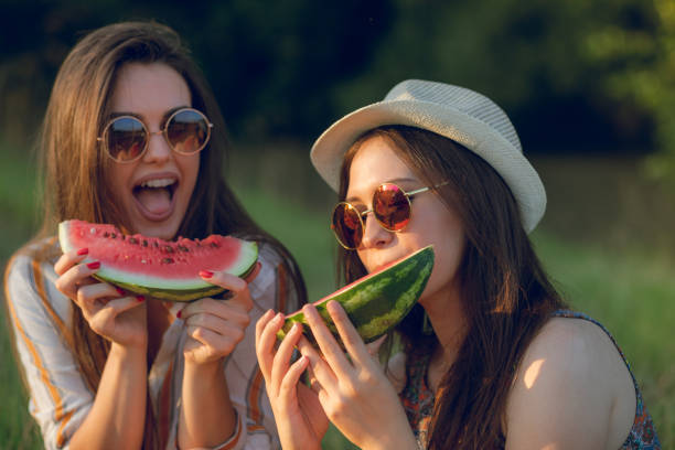 istock Watermelon snack in a park 1163871120