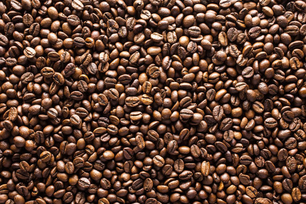 커피 콩 배경 - cappuccino coffee bean bean espresso 뉴스 사진 이미지