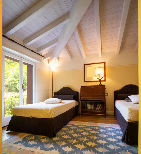 istock Indoor swimming pool in a private luxury villa 1163873522
