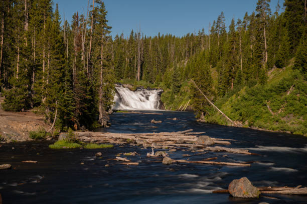istock Lewis Falls before Lewis Canyon in Yellowstone 1163878860