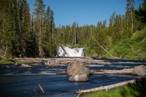 istock Lewis Falls before Lewis Canyon in Yellowstone 1163886238