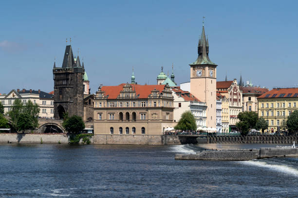 istock Prague view panorama cityscape from moldova river 1163887059