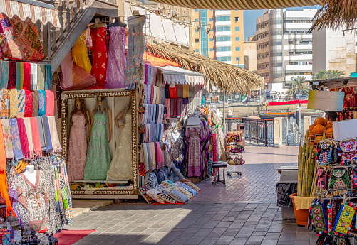 market scenery seen in Dubai in the United Arab Emirates