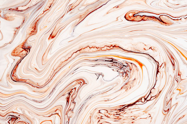istock Abstract orange marble, granite fluid texture. Natural stone, resin art modern artwork wallpaper. 1163895928