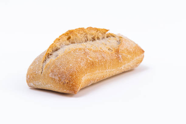 istock isolated loaf of bread. Homemade bread on white background 1163897931