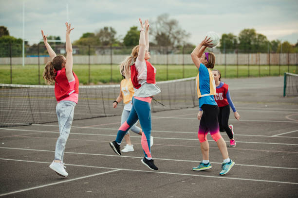 istock Having A Game Of Netball 1163902655
