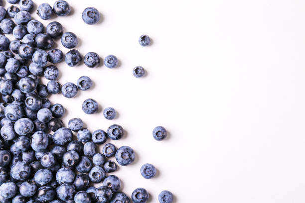istock Organic blueberry berries in pile. 1163908832