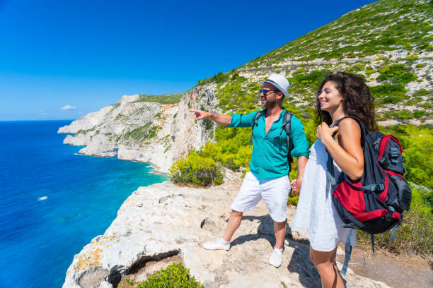 istock Tourists enjoying summer vacations having fun in Zakynthos Greece 1163909913
