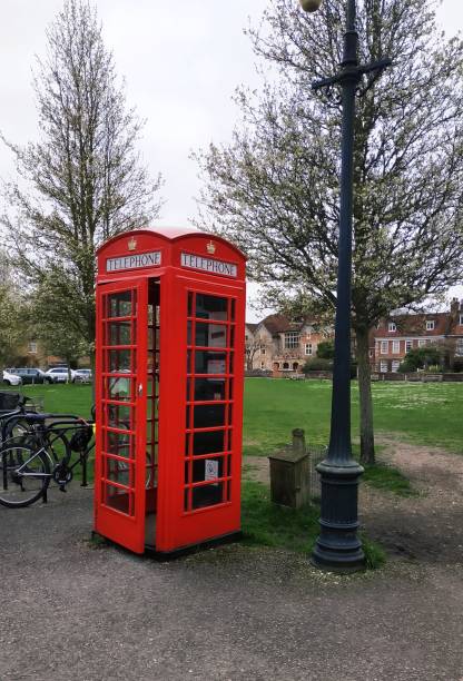 istock English telephone booth and lamppost 1163912260