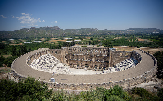 Ancient Theater of Aspendos, Ancient City Ruins Turkey