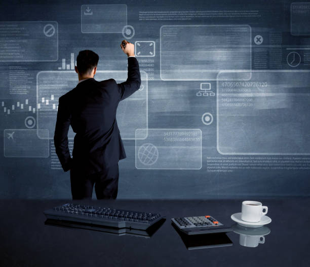 istock Businessman presenting strategy at meeting 1163915603