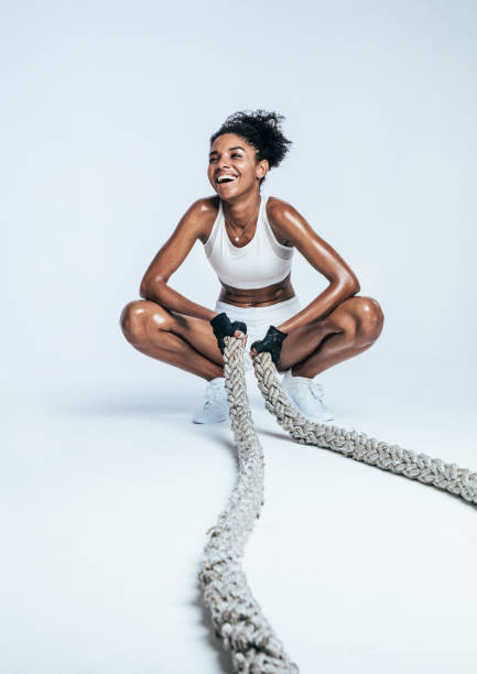istock Woman relaxing during workout 1163928944