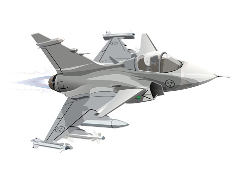 Ilustración de Dibujos Animados Avión De Aviones De Combate A Reacción  Militar Aislado y más Vectores Libres de Derechos de Avión de caza - iStock