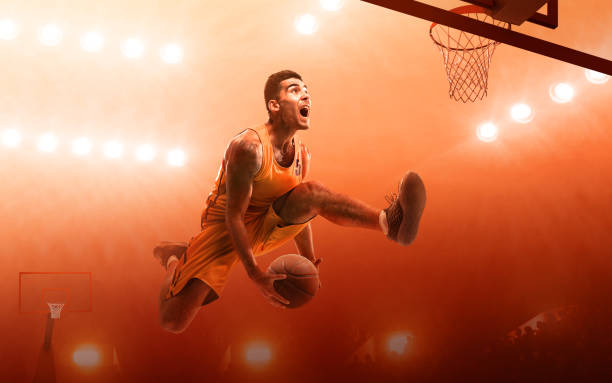 istock Basketball player in action. Slam Dunk 1163932448