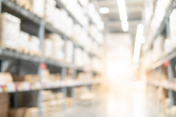 istock Abstract blurred shopping mall interior background 1163933107