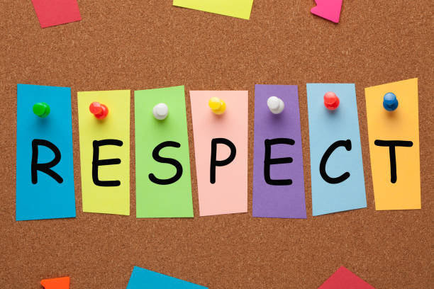 istock Respect On Colorful Stickers 1163935658