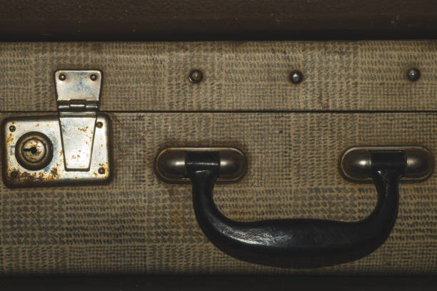 istock Vintage suitcases. classic luggage. old baggage. retro background 1163939665