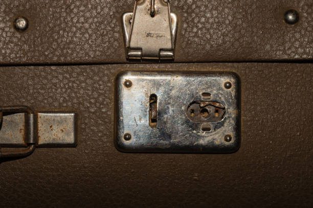 istock Vintage suitcases. classic luggage. old baggage. retro background 1163939736
