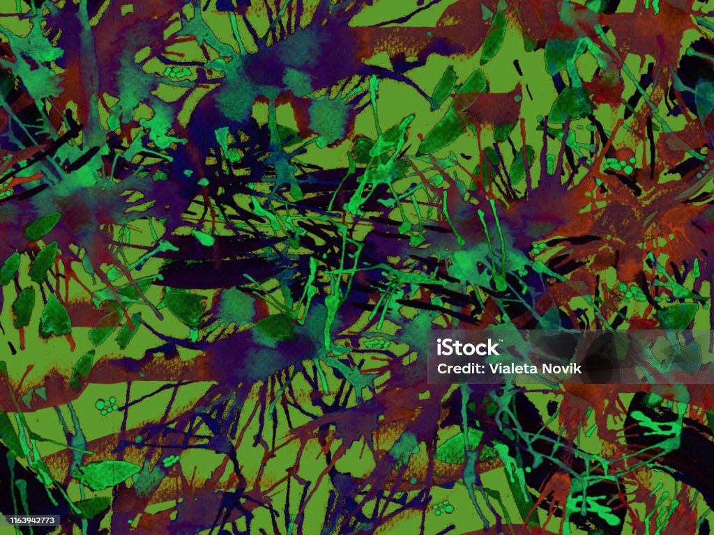 Liquid Pattern Green Liquid Seamless Pattern Stock Illustration - Download Image Now ...