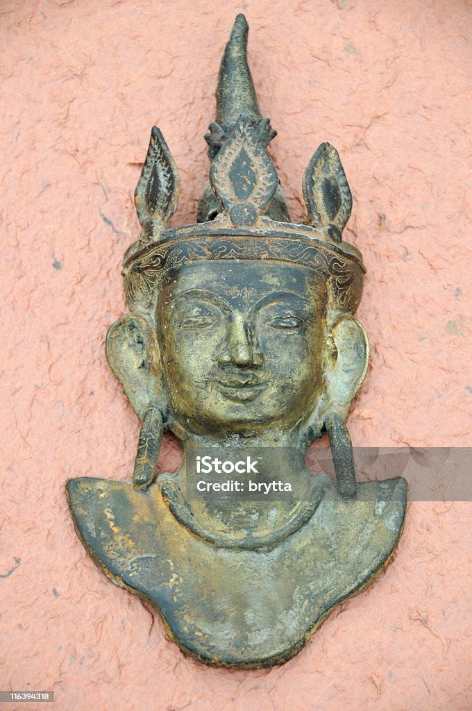 Maschera di bronzo - Foto stock royalty-free di Ambientazione tranquilla