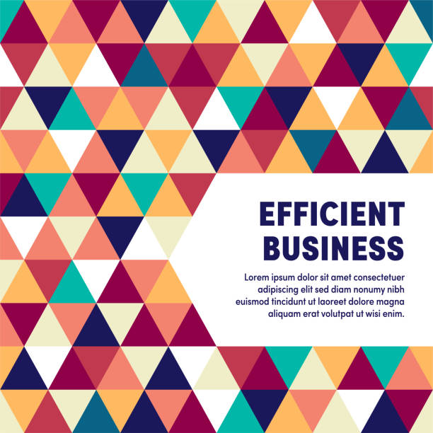 geometryczne & vibrant efficient business vector cover design - high capacity magazine stock illustrations