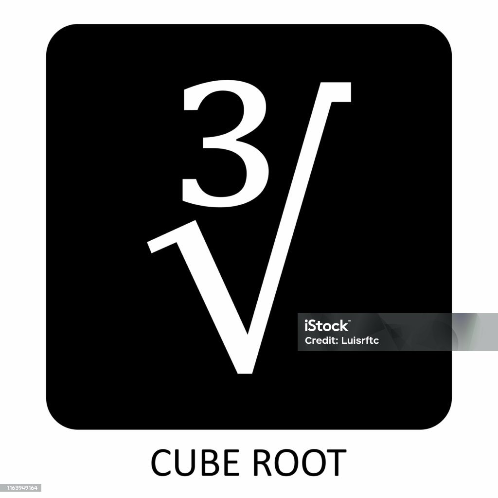 Cube Root Sign Red Cuberootsymbol Stock Vektor Art und mehr Bilder von Wurzel - Wurzel ...