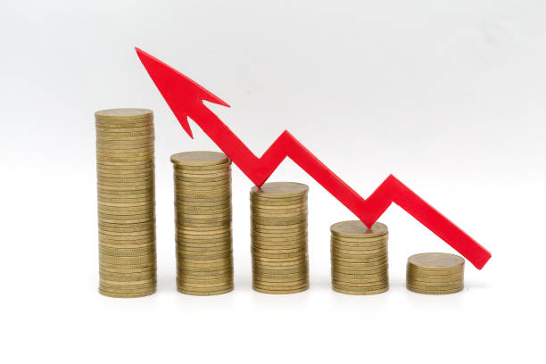 istock Saving money concept with on white background, coin stack growing business, save money for investment. White background 1163951039