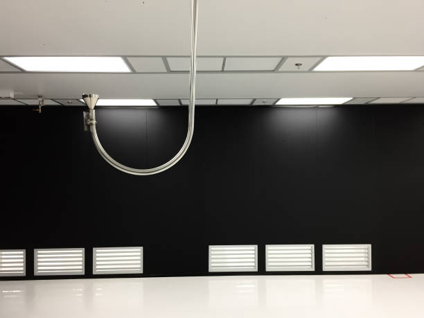 istock Clean room with black anodized and particle counter 1163954207