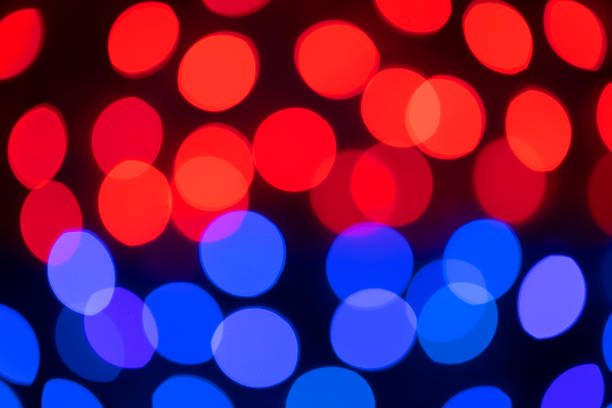 istock Red and Blue Bokeh Balls 1163954588