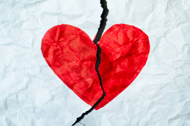 istock Broken heart, loss, ended relationship or cheating concept. 1163957666