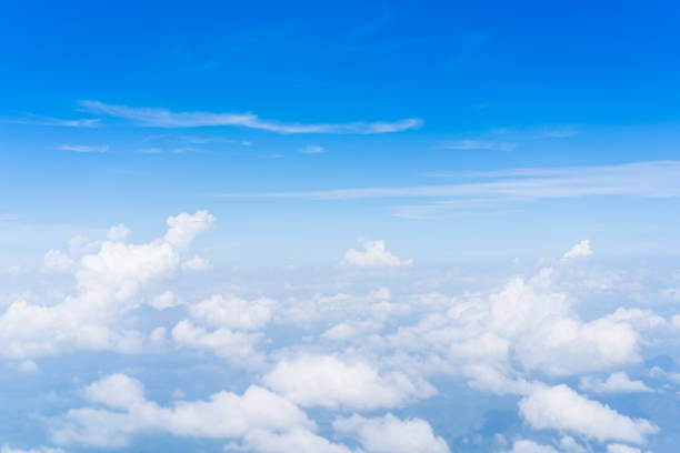 istock Beautiful sky from the air. 1163957859