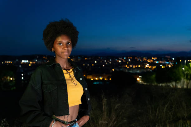 istock Nightlife with city lights at background 1163962569