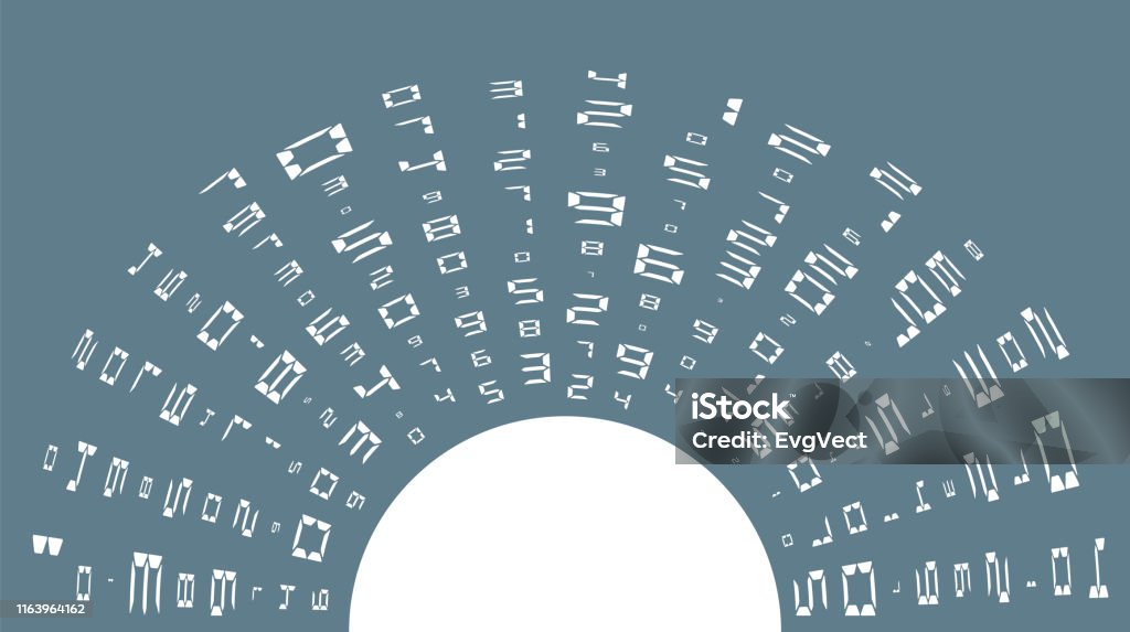 Abstract Drawing Code Digital Abstract Code Random Abstract Placement Different Sizes In The ...