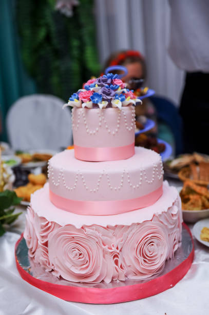 istock wedding,wedding decoration,groom, bride,flowers,wedding rings,the wedding cake,firework 1163967147