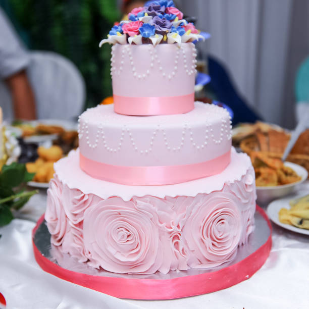 istock wedding,wedding decoration,groom, bride,flowers,wedding rings,the wedding cake,firework 1163967417