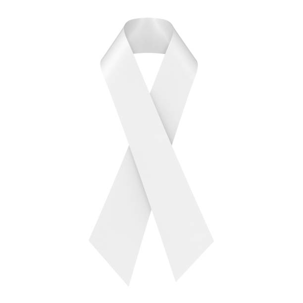 istock White Breast Cancer Awareness Symbol Ribbon Mock Up. 3d Rendering 1163971506