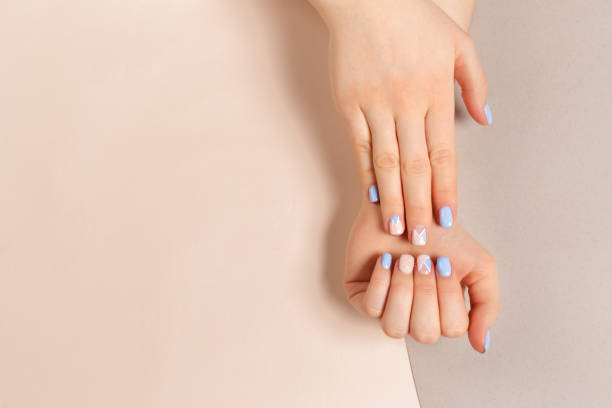 istock Stylish trendy female manicure. 1163973278