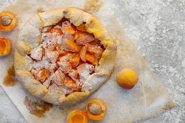 istock Summer vegetarian food, summer fruit delicious pie 1163973625