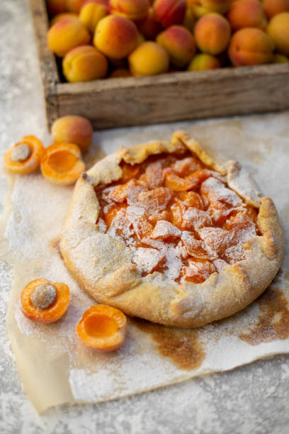 istock Summer vegetarian food, summer fruit delicious pie 1163974356
